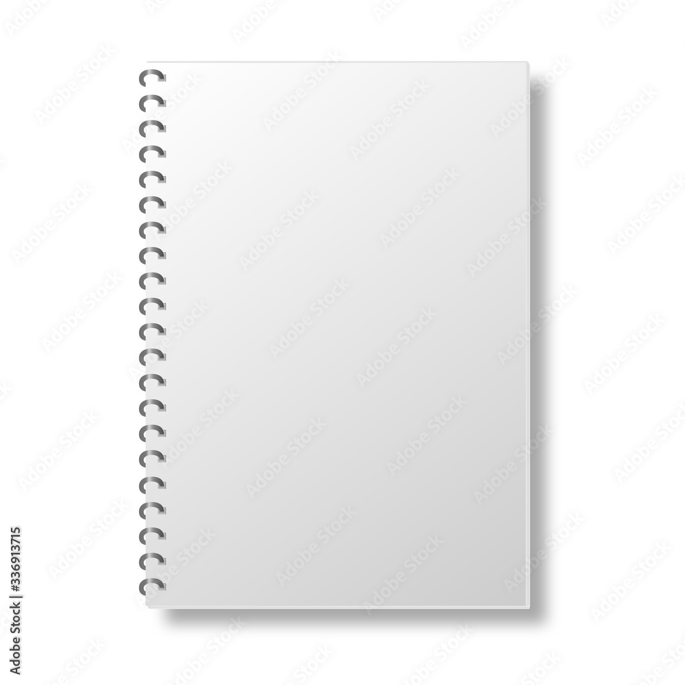 blank book cover mockup on white background. blank book cover mockup on white background.