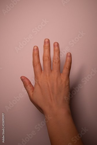 Female hand closeup