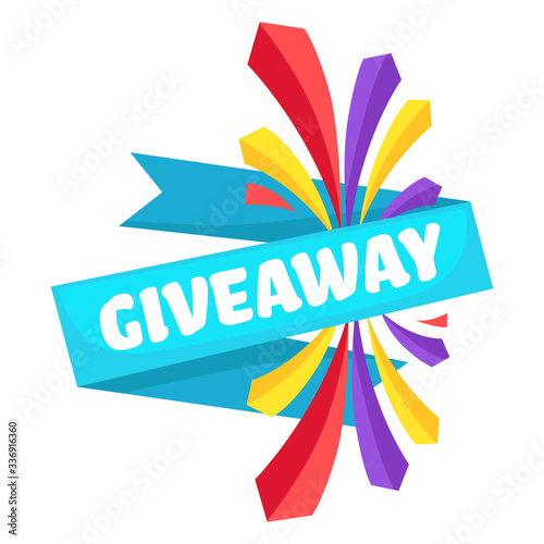 Giveaway banner for social media promotion and advertizing