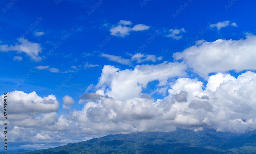 Moutain and cloud. Moutain and cloud.