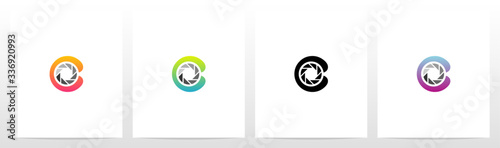 Shutter On Letter Logo Design C
