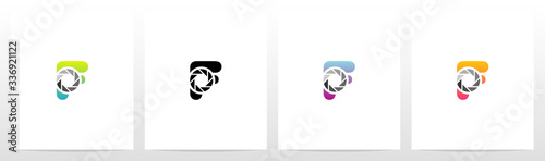 Shutter On Letter Logo Design F