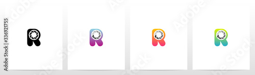 Shutter On Letter Logo Design R