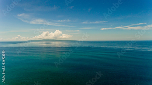 Seascape on the island of Nusa Penida, Aerial view. Bali, Indonesia.