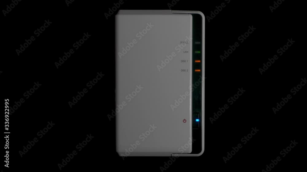 Turning on isolated network-attached storage (NAS), locked off