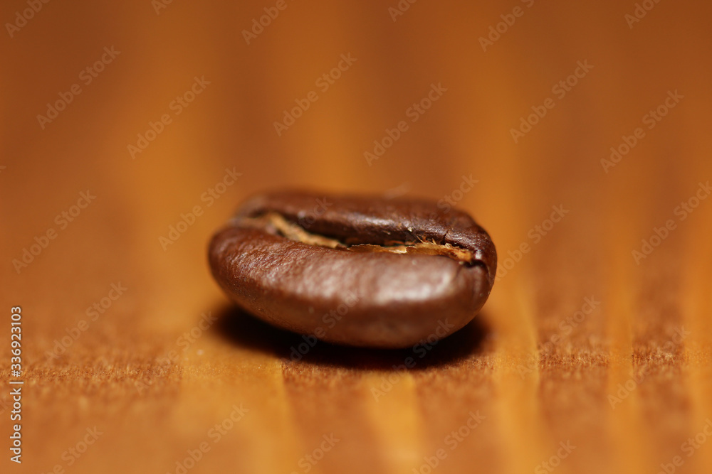 Macro shot of roasted coffee beans Macro shot of roasted coffee beans