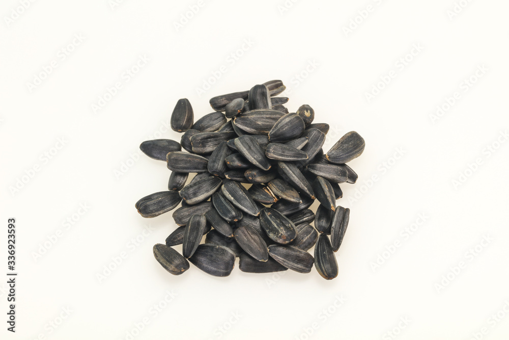 Sunflower seeds isolated on white Sunflower seeds isolated on white