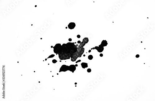 Ink texture - water color and Black ink textures japan