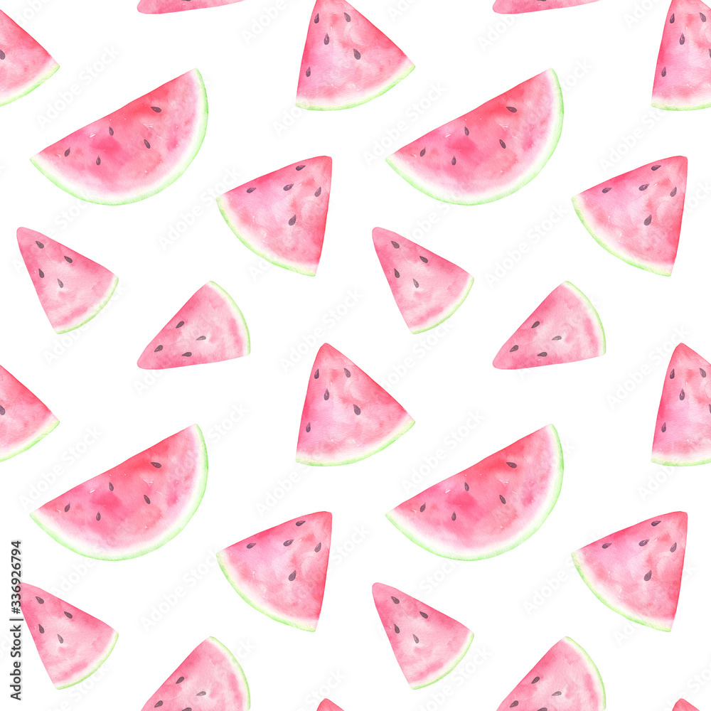 Watercolor Watermelon Pattern Watercolor Watermelon Pattern