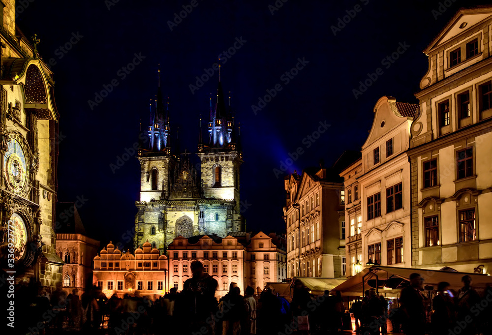 Night Prague - Old Town Square