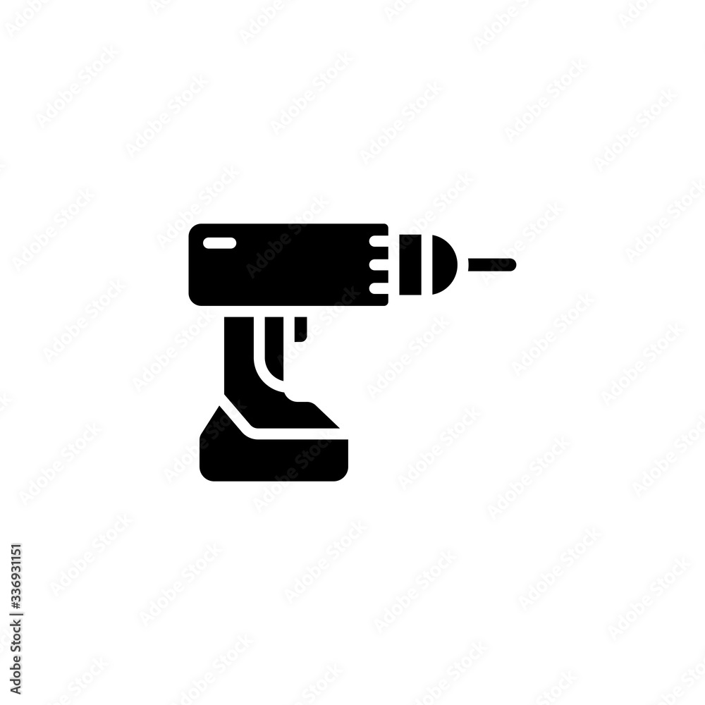 Driller icon vector. Thin line driller outline icon vector illustration. Linear symbol for use on web and mobile apps, logo, print media. - Vector Driller icon vector. Thin line driller outline icon vector illustration. Linear symbol for use on web and mobile apps, logo, print media. - Vector