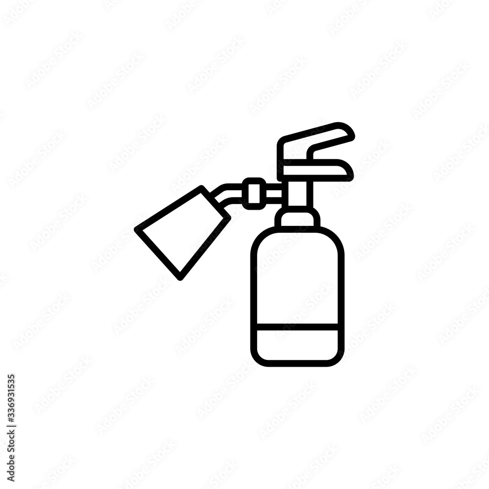 Fire extinguisher Icon. Fire danger vector icon. Fire protection symbol vector sign isolated on white background. Vector illustration Fire extinguisher Icon. Fire danger vector icon. Fire protection symbol vector sign isolated on white background. Vector illustration