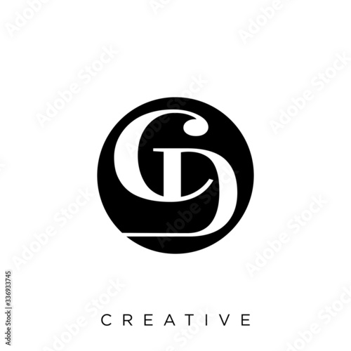 cd luxury logo design vector