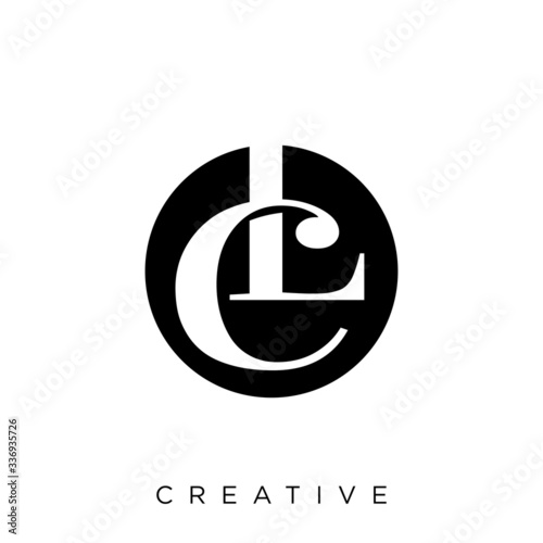 cl luxury logo design vector