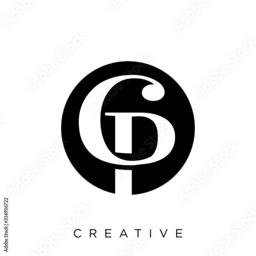 cp luxury logo design vector