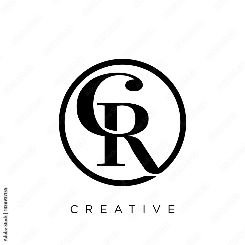 cr luxury logo design vector cr luxury logo design vector