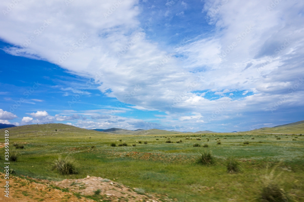 landscape with clouds