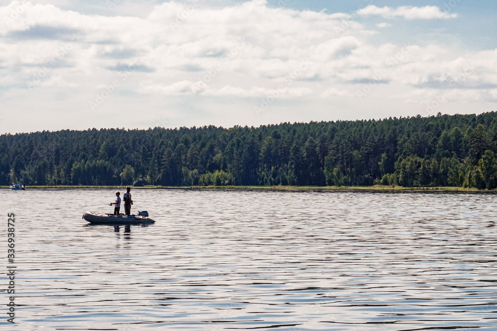 canoe on the lake