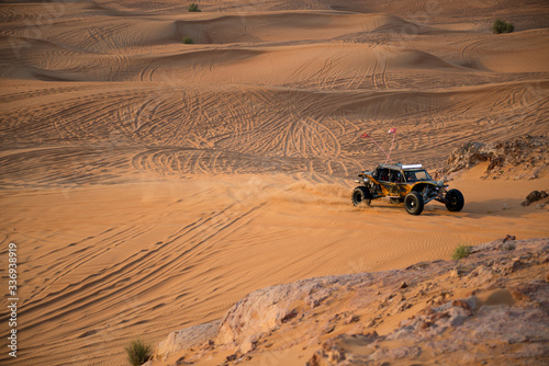 quad bike in the desert