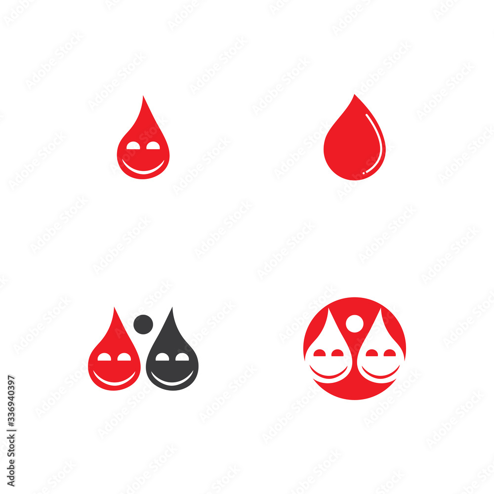Human Blood logo template vector icon illustration design Human Blood logo template vector icon illustration design
