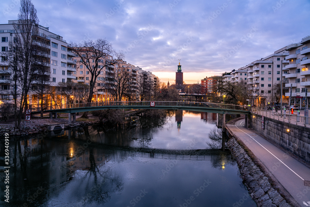 Fototapeta premium Morning view of stockholm