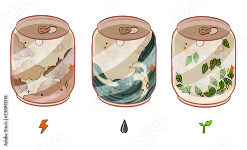 vector illustration of a set of shoes