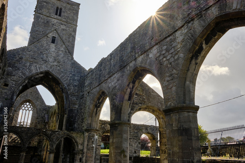 View of Sligo Abbey, in the county of the same name, Ireland.
