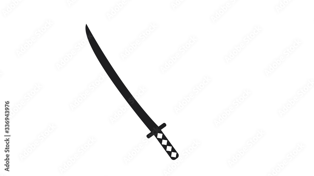 Icon set of ancient swords.