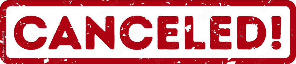 Canceled red stamp Canceled red stamp