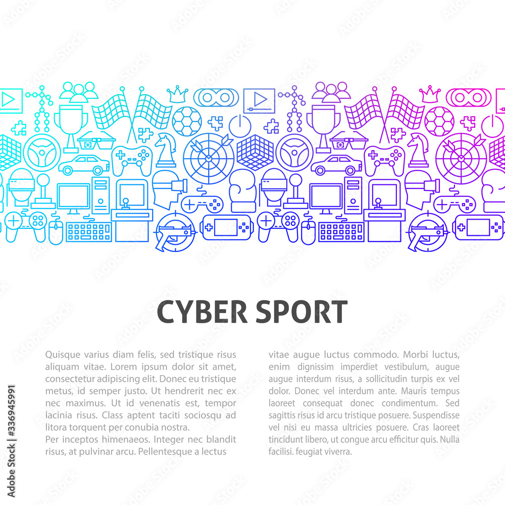 Cyber Sport Line Template Cyber Sport Line Template
