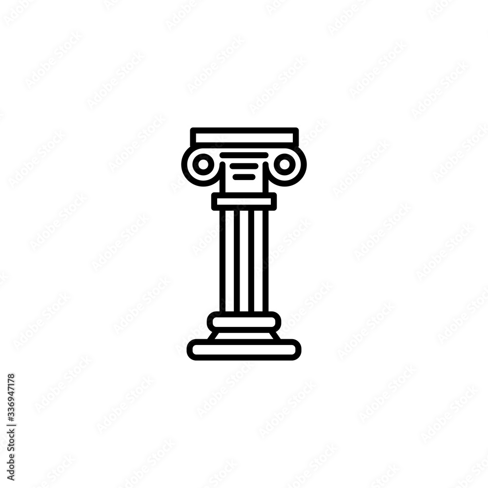 Pillar Icon. Antique Column icon vector. History Vector Element Can Be Used For Pillar, History, Column Design Concept. - Vector Pillar Icon. Antique Column icon vector. History Vector Element Can Be Used For Pillar, History, Column Design Concept. - Vector