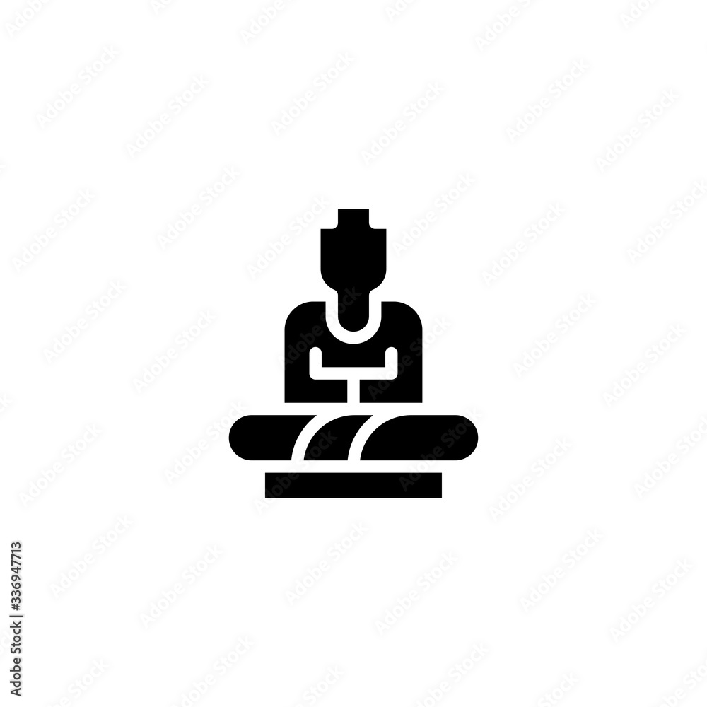Buddha icon. Buddha symbol vector icon. Trendy Flat style for graphic design, Web site, UI. EPS10. - Vector illustration Buddha icon. Buddha symbol vector icon. Trendy Flat style for graphic design, Web site, UI. EPS10. - Vector illustration