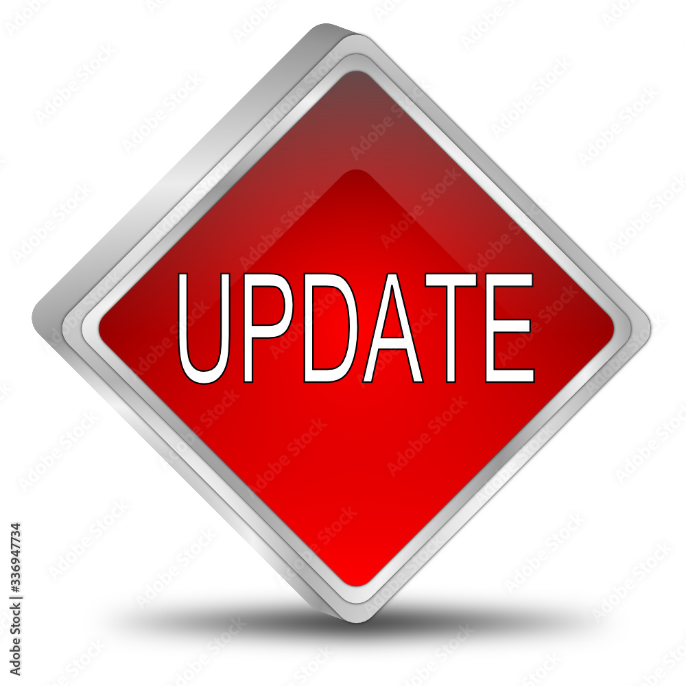 Update Button - 3D illustration Update Button - 3D illustration