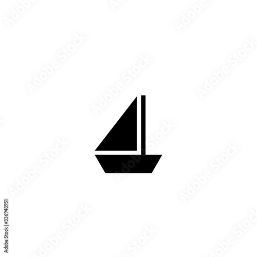 sailboat icon vector
