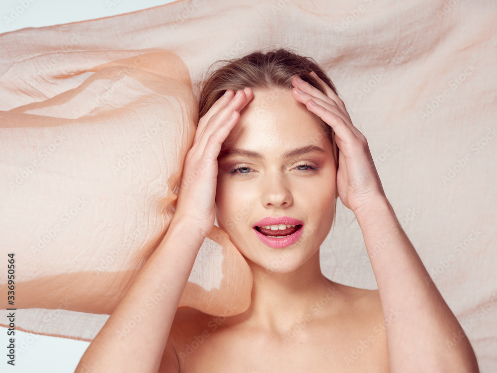 Fototapeta premium young woman with headache