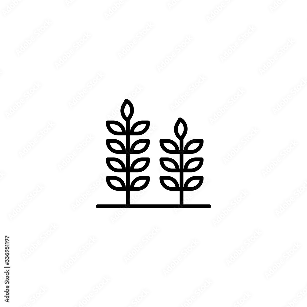 Branch icon. Wheat Agriculture Icon. Food symbol. Modern, simple flat vector illustration for web site or mobile app. Vector Illustration
