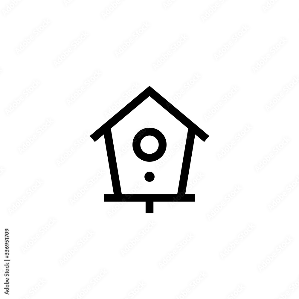 Bird house icon, Bird home icon. Trendy Flat style for graphic design, Web site, UI. EPS10. - Vector illustration Bird house icon, Bird home icon. Trendy Flat style for graphic design, Web site, UI. EPS10. - Vector illustration