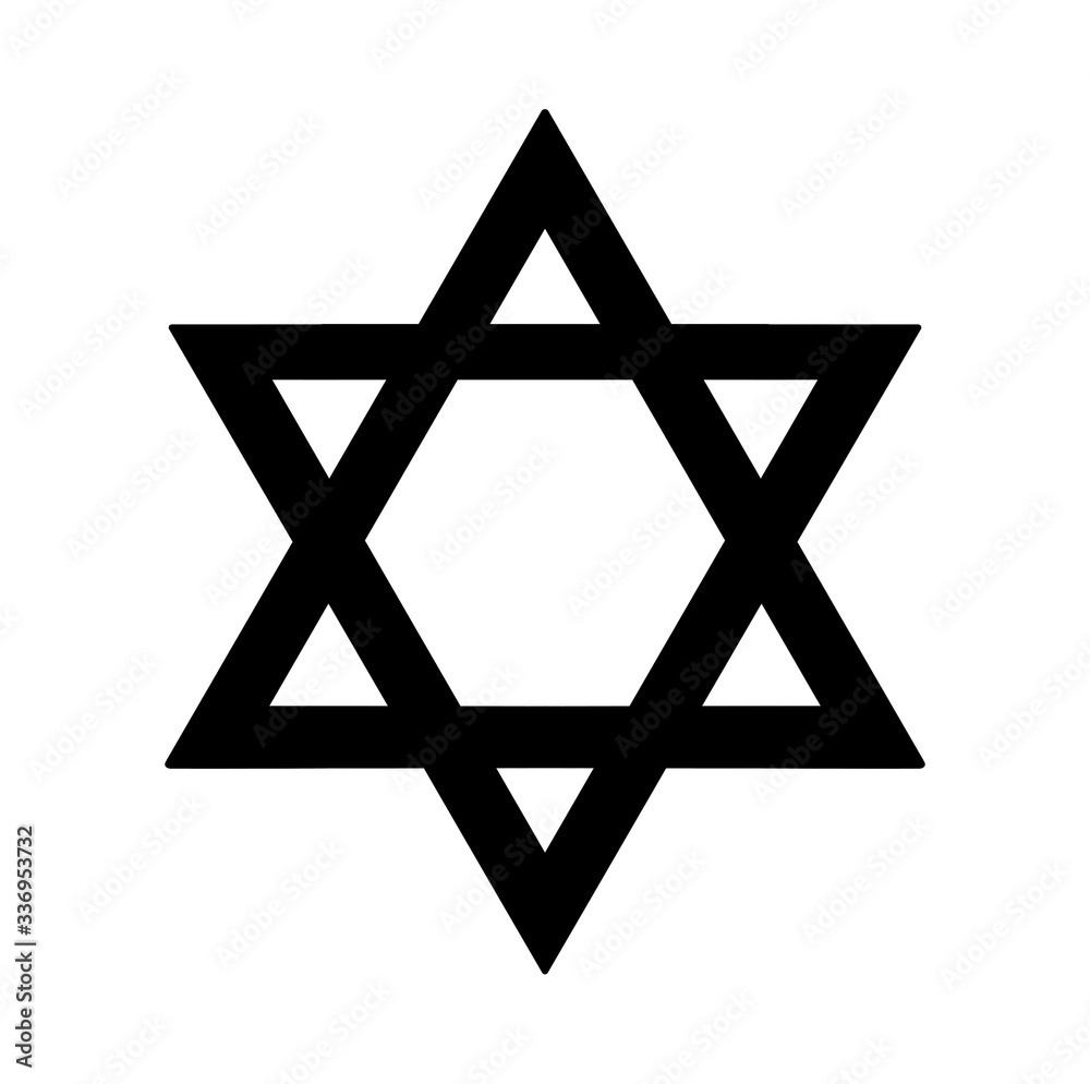 star of david black color star of david black color