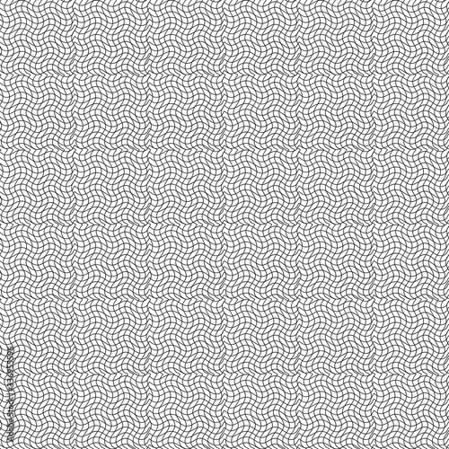 vector illustration background image of a seamless texture in the form of wavy lines intertwined in a grid on a white background