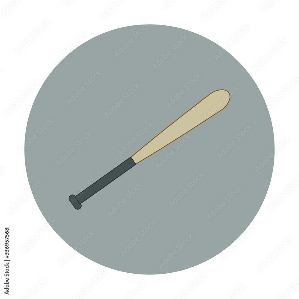 baseball bat, vector on white background baseball bat, vector on white background
