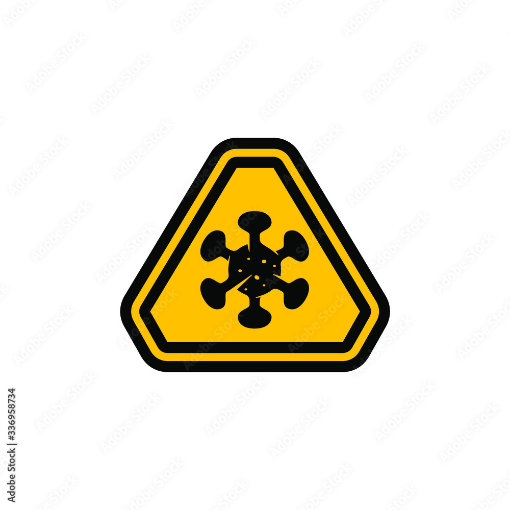 beware virus zone vector illustration , warning danger corona virus place sign symbol beware virus zone vector illustration , warning danger corona virus place sign symbol