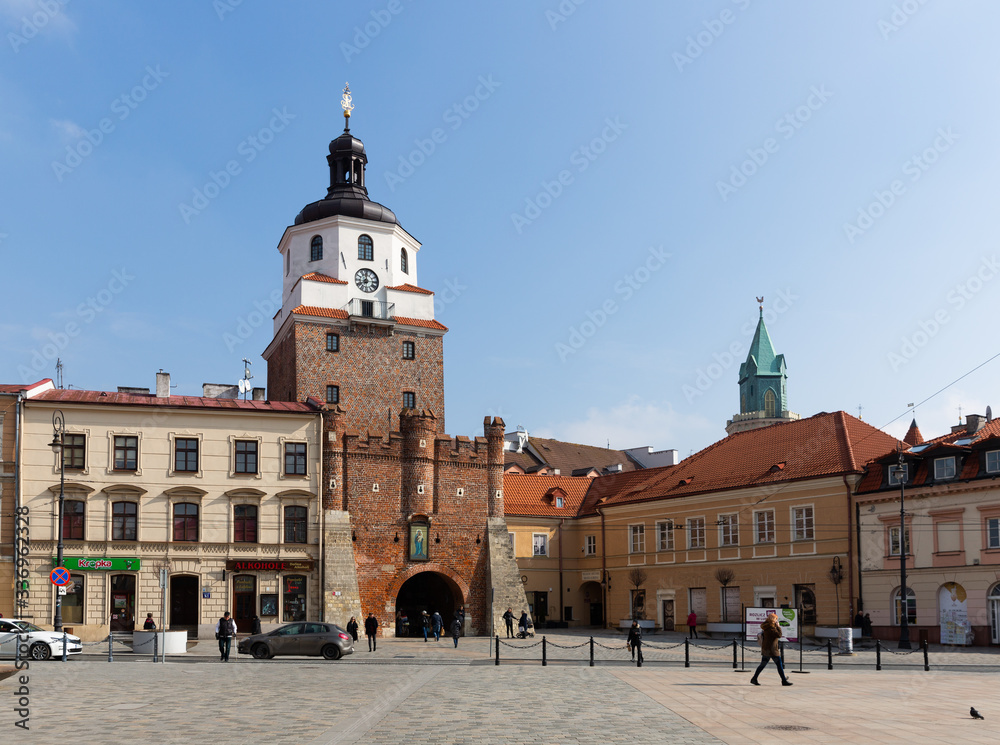 Obraz premium Lublin, Poland - March 10, 2020: Medieval royal castle in Lublin. Poland