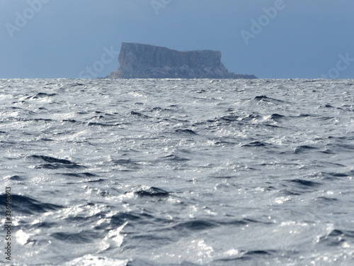 Filfla, a small uninhabited islet. Antland. Malt. Mediterranean Sea
