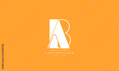 AB BA A B Letter logo alphabet monogram initial based icon design