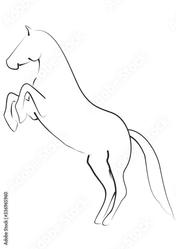 Steigendes Pferd Logo