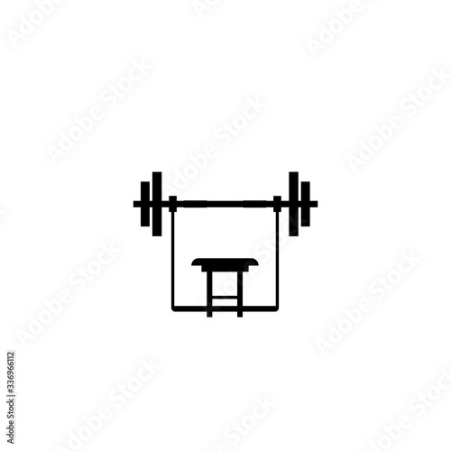 barbell lying icon