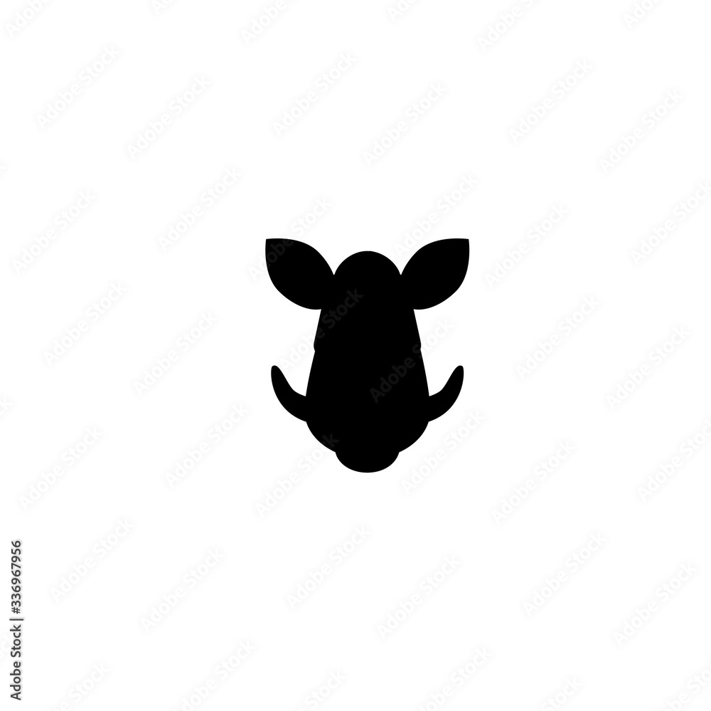 Obraz premium boar icon vector
