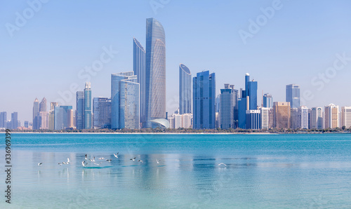 Abu Dhabi cityscape during sunny day