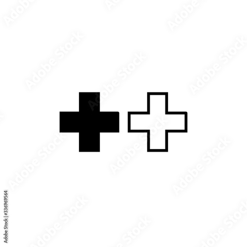 pluse icon vector