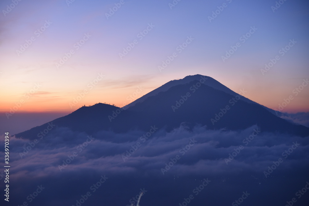 Fototapeta premium Sunset au volcan